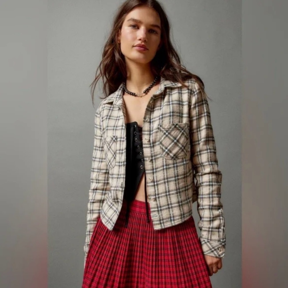 Urban Outfitters Cropped Flannel